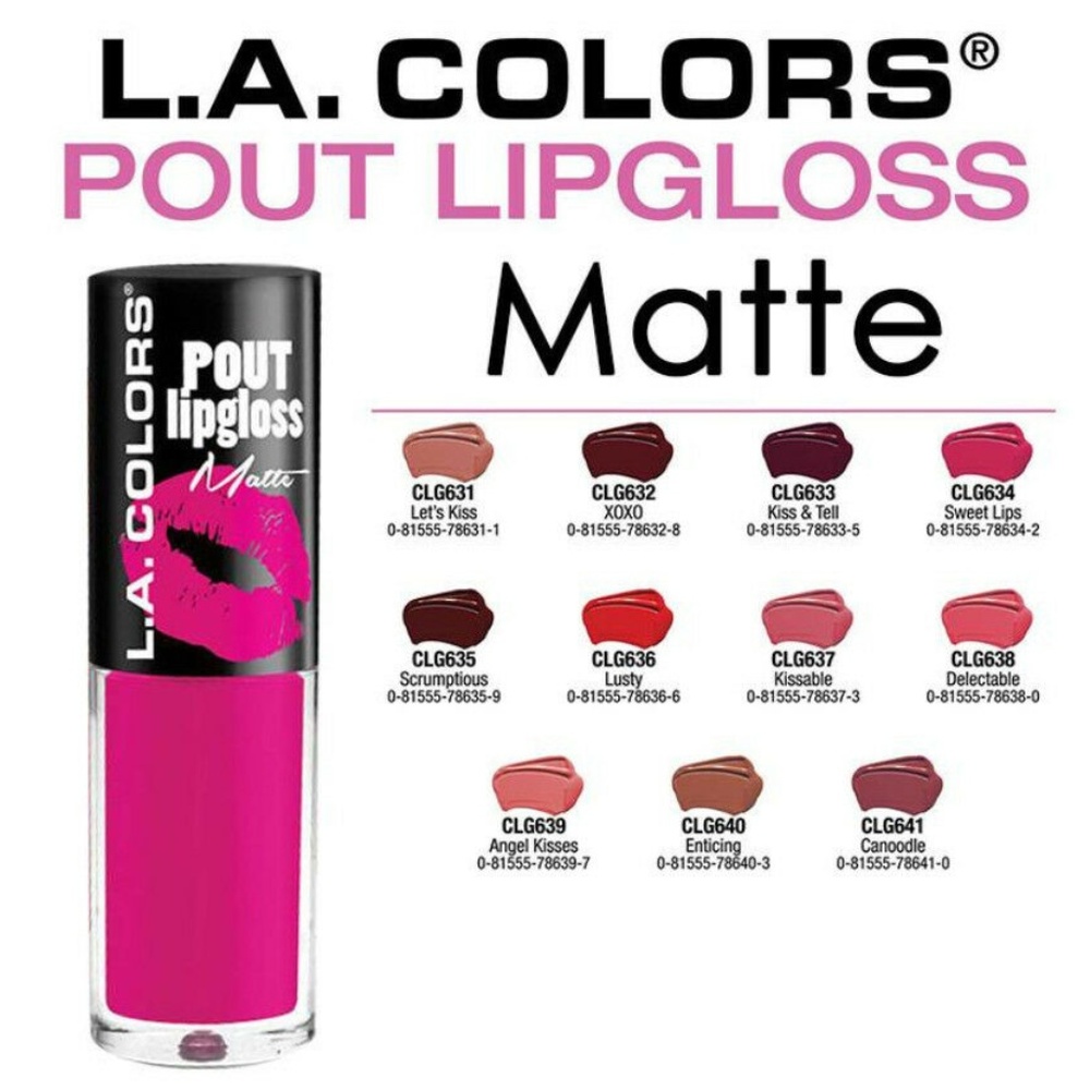 LA Colors Matte Pout 11pc lipcolor SET